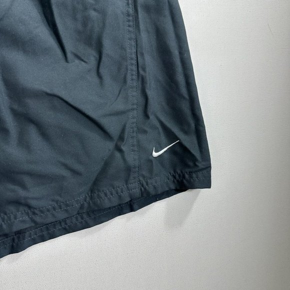 Vintage Nike Embroidered Swim Trunks Mesh Lined 90s Grey Tag Drawstring 2XL - Picture 4 of 7